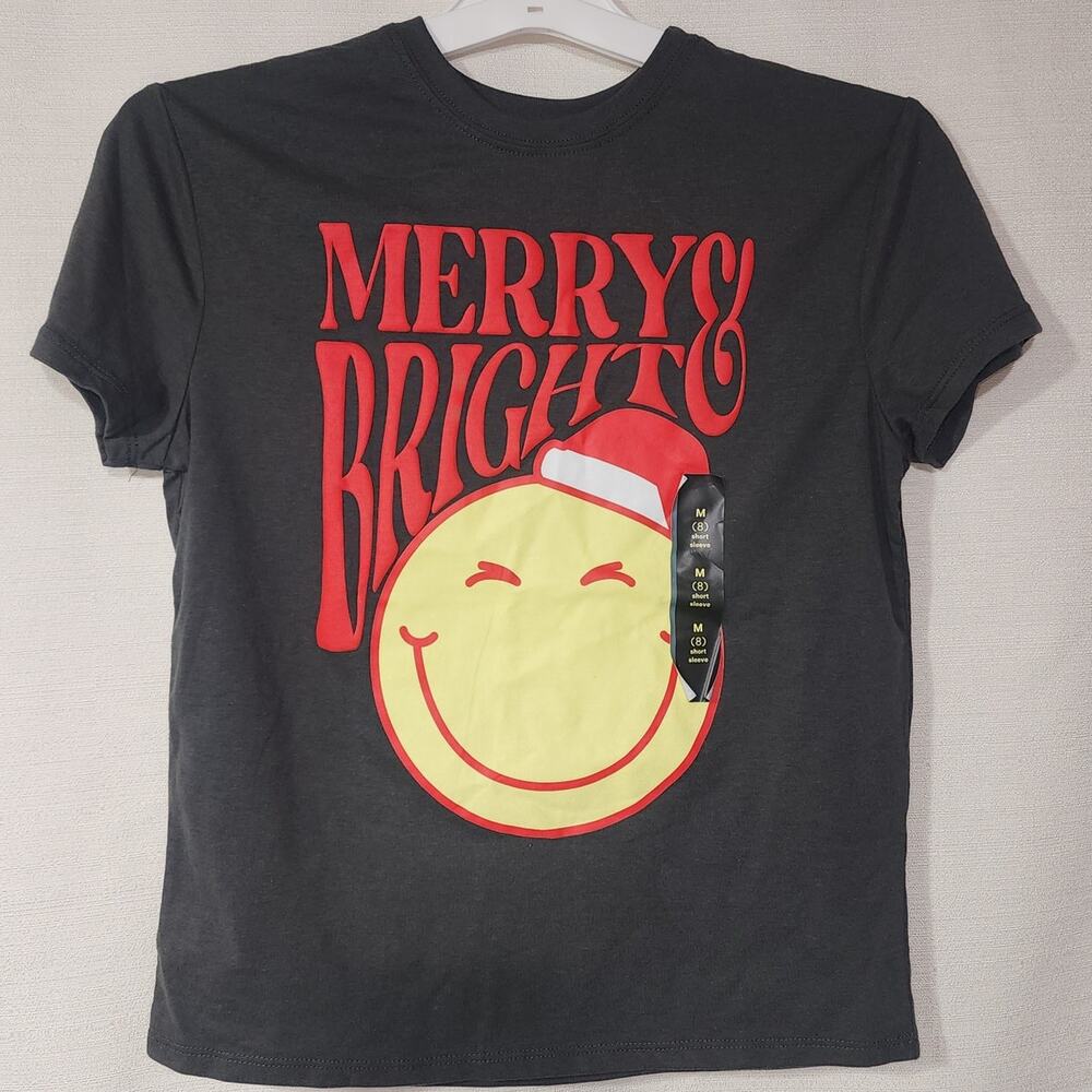 Merry and bright kids Medium shirt age 8